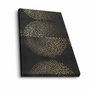 Wallity Cuadro Decorativo sobre Lienzo 45 x 70 cm Dorado, Blanco y Negro